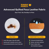 Deluxe Water-repellent Faux Leather Bolster Dog Mat Couch Cover