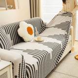 Herringbone Cozy Full-Wrap Stretch Magic Couch Cover