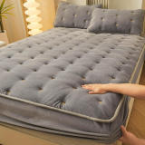 Soft Warm Quilted Fitted Sheet Mattress Cover