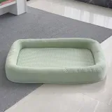 Soft Cooling Reversible Washable All-Season Oval Dog Bed