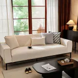 Minimalist Water-resistant Wheat Stripe Design Chenille Couch Cover