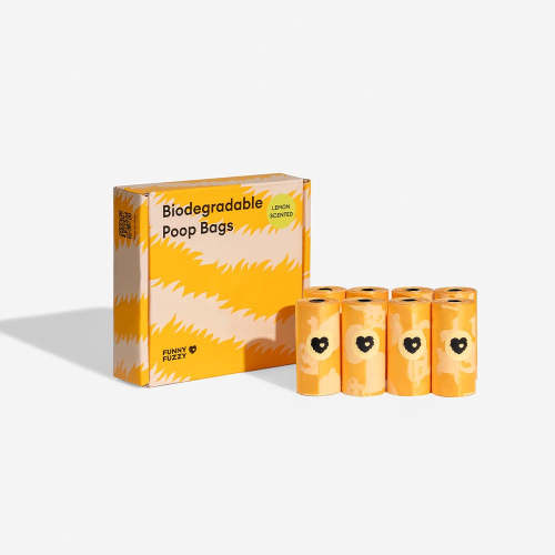 Lemon Scented Durable Recycled Poop Bags - Fresh Up