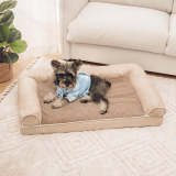 Faux Fleece & Suede Full Support Orthopedic Dog Bed