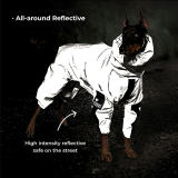 Reflective All-weather Waterproof Cool Dog Accessories Rain Coat
