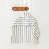 Striped Absorbent Thick Large Skin-Friendly Multi-Purpose Dog Bathrobe Towel