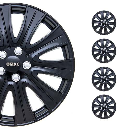 16 Hub Caps for Ford Transit 150 250 350 2015-2025 Black Silver Wheel Covers 4x