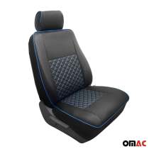 2015-2025 Ford Transit Leather Custom fit Car Seat Cover Black Blue