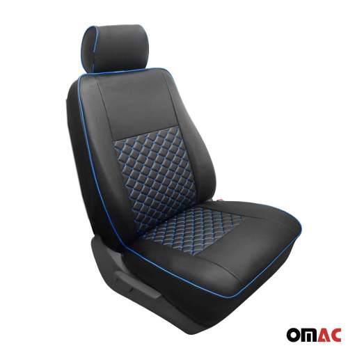2015-2025 Ford Transit Leather Custom fit Car Seat Cover Black Blue