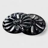 2020-2024 Tesla Y Wheel Cover Hubcaps Gloss Black 4Pcs ABS Plastic