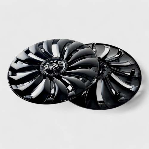 2020-2024 Tesla Y Wheel Cover Hubcaps Gloss Black 4Pcs ABS Plastic