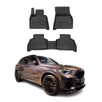 2019-2025 BMW X5 G05 Premium Floor Mats Liners Full Set All Weather Heavy Duty Black