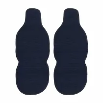 Jeep Antiperspirant Front Seat Cover Pads Black Dark Blue 2 Pcs