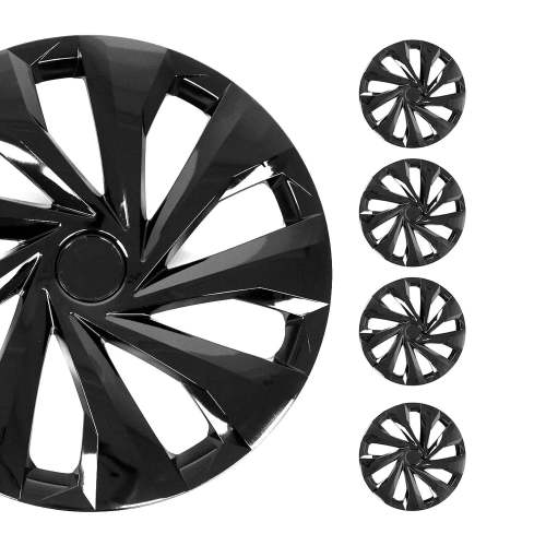 Carolina Hub Caps Wheel Cover 15 Black Full Set 4 pcs.