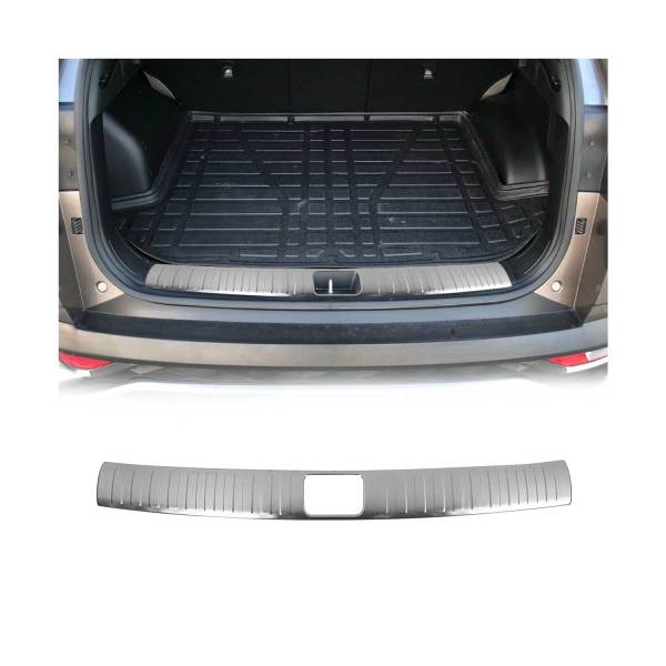 2016-2021 Hyundai Tucson Trunk Sill Cover Bumper Protector Stainless Steel Brushed