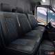 2015-2025 Ford Transit Leather Front Car Seat Covers Protector Black Blue