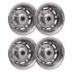 Ford Econoline 16 Dual Wheel Simulator Hubcaps Chrome Silver Gloss 2Pcs