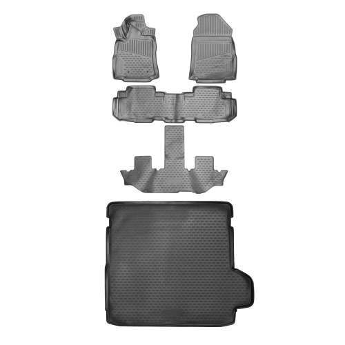2019-2025 Subaru Ascent Floor Mats & Cargo Liner Full Set Black