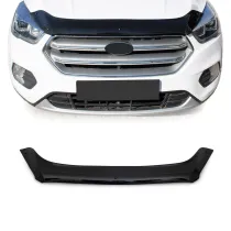 2017-2019 Ford Escape II Front Bug Shield Hood Deflector Guard Smoke Black
