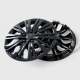 Semi-Universal Wheel Cover Hubcaps Set Gloss Black 4Pcs PP