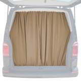 RAM ProMaster City Trunk Tailgate Curtain Beige 2 Privacy Curtains