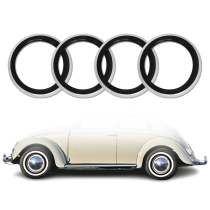 4x Portawalls Black White Wall Tire Insert 15 Rims Sidewall Set