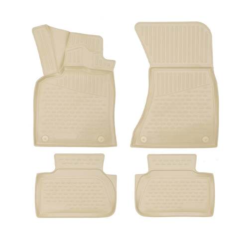 2015-2025 Porsche Macan Floor Mats Liners Full Set All Weather Beige