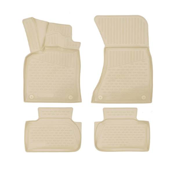 2015-2025 Porsche Macan Floor Mats Liners Full Set All Weather Beige