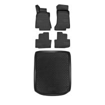 2013-2019 Cadillac ATS Floor Mats & Cargo Liner Full Set All Weather Black