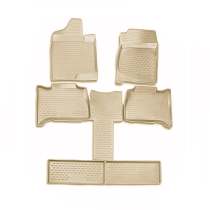2007-2014 Chevrolet Tahoe Floor Mats Liners Full Set All Weather Beige