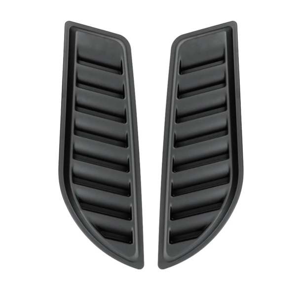2 Pcs Decorative Air Flow Intake Hood Scoop Vent Cover Black