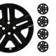 Colorado Hub Caps Wheel Cover 16 Black Full Set 4 pcs.