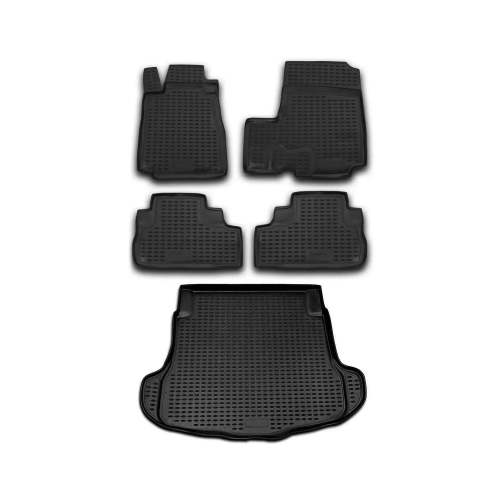2007-2011 Honda CR-V Floor Mats & Cargo Liner Full Set All Weather Black