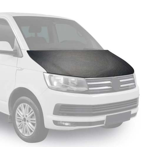 2015-2025 Ford Transit Car Bonnet Mask Hood Bra Carbon Black Full Coverage
