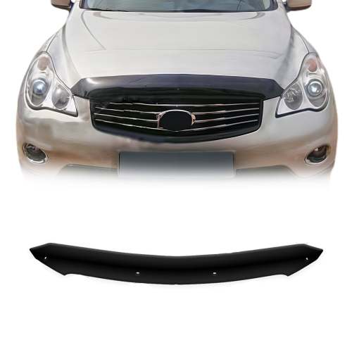 2008-2013 Infiniti EX35 EX37 Front Bug Shield Hood Deflector 1 Pc Smoke