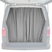Chevrolet Express Trunk Tailgate Curtains Gray 2 Privacy Curtains