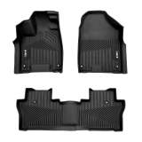 2019-2025 Honda Passport Premium Floor Mats Liners First and Second Row Set Black