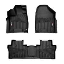 2019-2025 Honda Passport Premium Floor Mats Liners First and Second Row Set Black