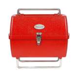 Red Portable Charcoal BBQ Grill Outdoor Camping 13 Pcs With Durable Bag SET