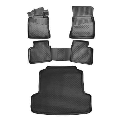 2019-2025 Nissan Altima Floor Mats & Cargo Liner Full Set Black