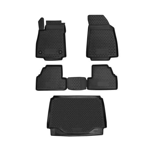 2013-2022 Chevrolet Trax Floor Mats & Cargo Liner Full Set All Weather Black