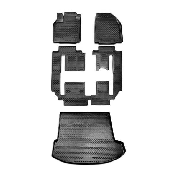 2007-2015 Mazda CX-9 Floor Mats & Cargo Liner Full Set All Weather Black