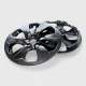 2019-2024 Toyota RAV4 Wheel Cover Hubcaps Set Gloss Black 4Pcs ABS Plastic