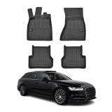 2012-2018 Audi A6 Sedan Premium Floor Mats Liners Full Set All Weather Heavy Duty
