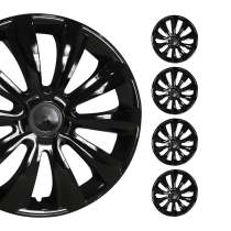 New York Hub Caps Wheel Cover 16 Black Full Set 4 pcs.