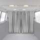 Lancia Voyager Cabin Divider Curtains Privacy Curtains Gray 2 Curtains