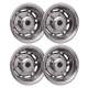 Ford E-Series 16 Dual Wheel Simulator Hubcaps Chrome Silver Gloss 2Pcs