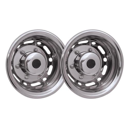 2015-2025 Ford Transit 16 Dual Wheel Simulator Hubcaps Chrome Rear 2Pcs