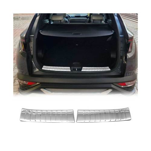 2022-2025 Hyundai Tucson Trunk Sill Cover Bumper Guard Protector 2Pcs Stainless Steel