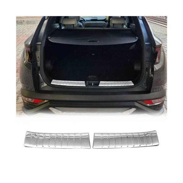 2022-2025 Hyundai Tucson Trunk Sill Cover Bumper Guard Protector 2Pcs Stainless Steel