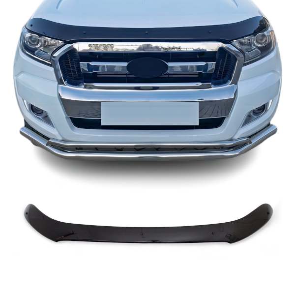 2019-2023 Ford Ranger Front Bug Shield Hood Deflector 1 Pc Smoke